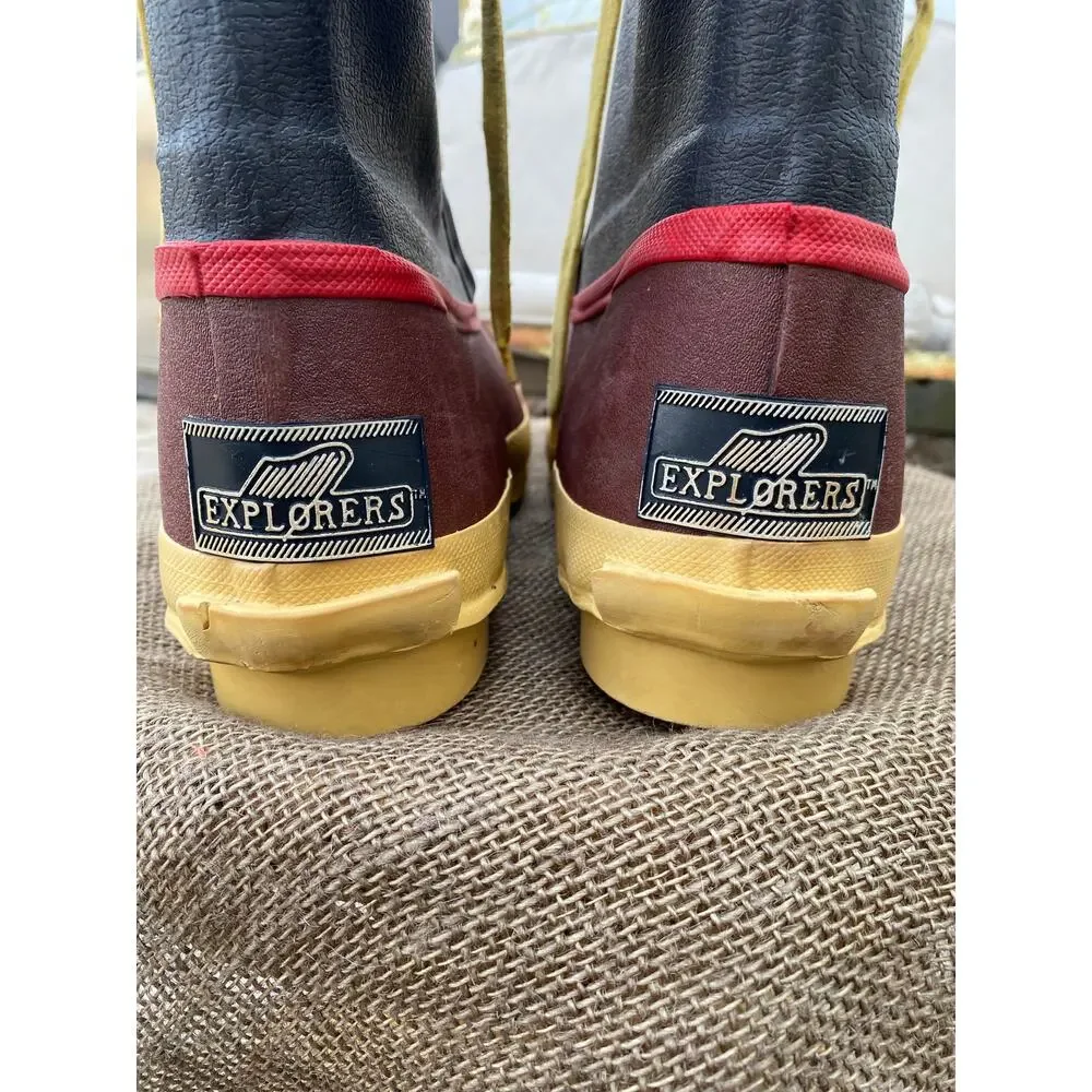 Vintage Explorers Steel Shank Rubber Muck Boots |‎ 1980s - (Men's 10)